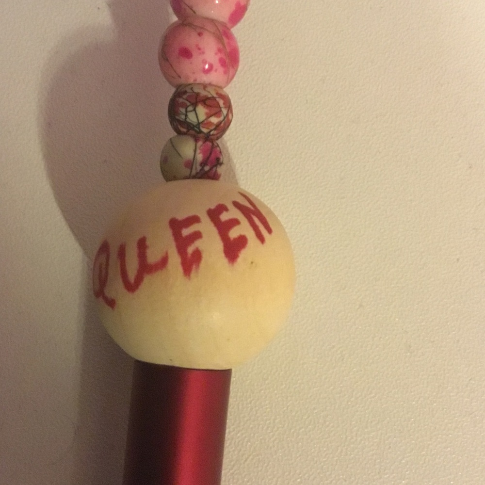 Red Beaded Accessory - Picture 2 of 4